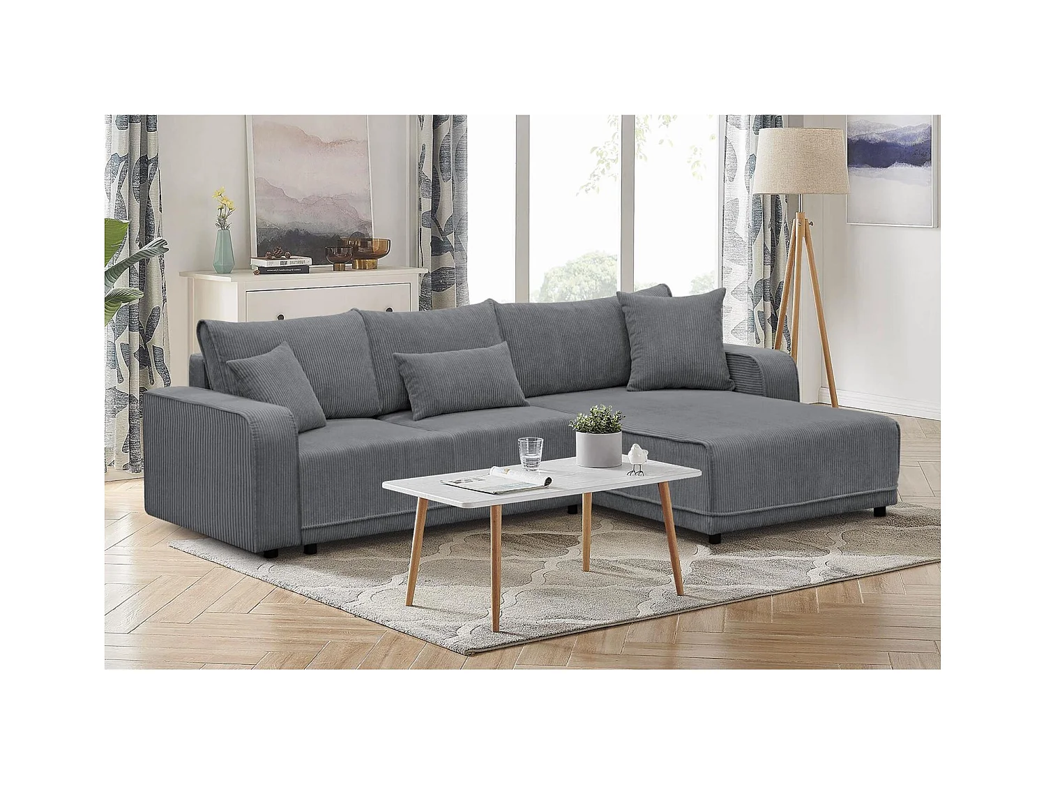 ECKSCHLAFSOFA Primo L grau