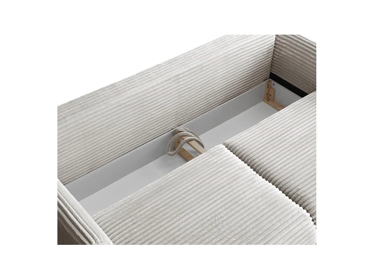 CANAPE-lit Samir 3 places gris clair