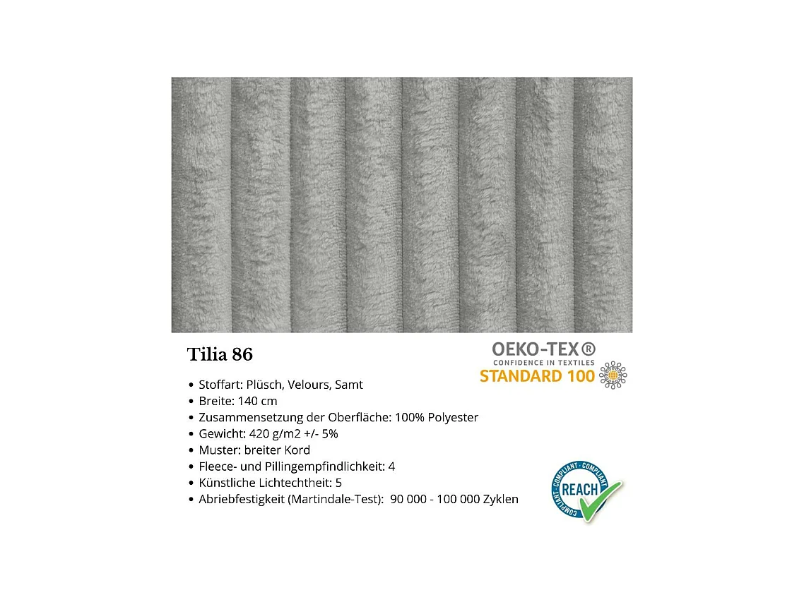 CANAPE-lit Samir 3 places gris clair