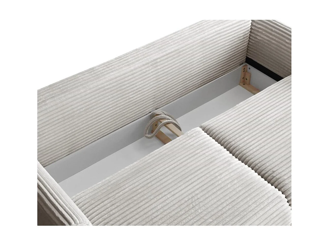 CANAPE-lit Samir 3 places gris clair