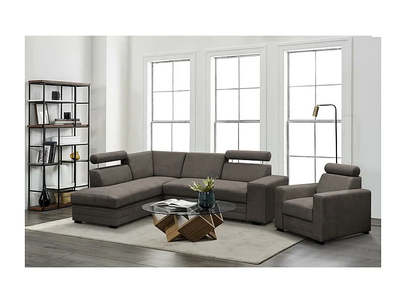 ECKSCHLAFSOFA Roma braun links