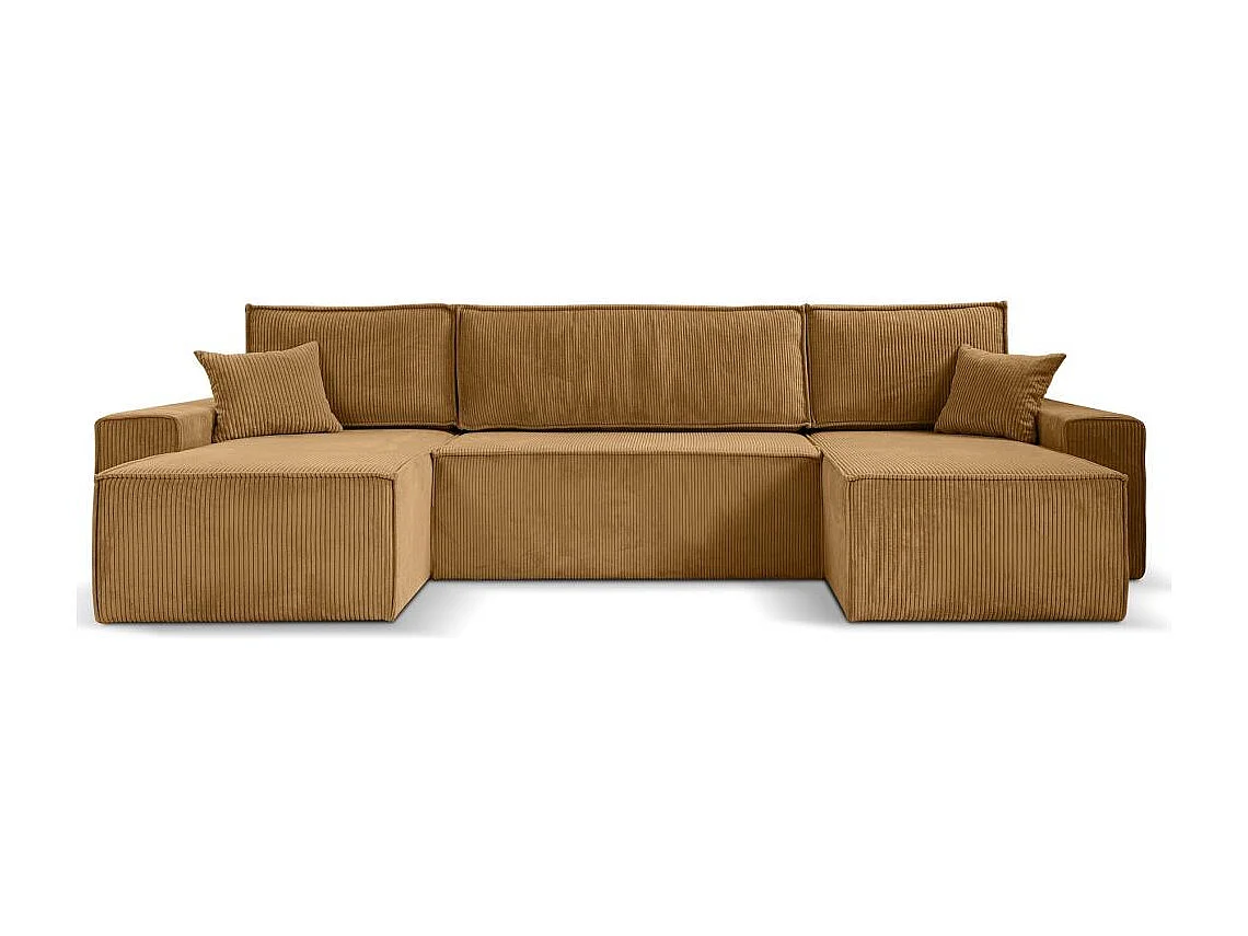 CANAPE Hektor U avec fonction sommeil jaune