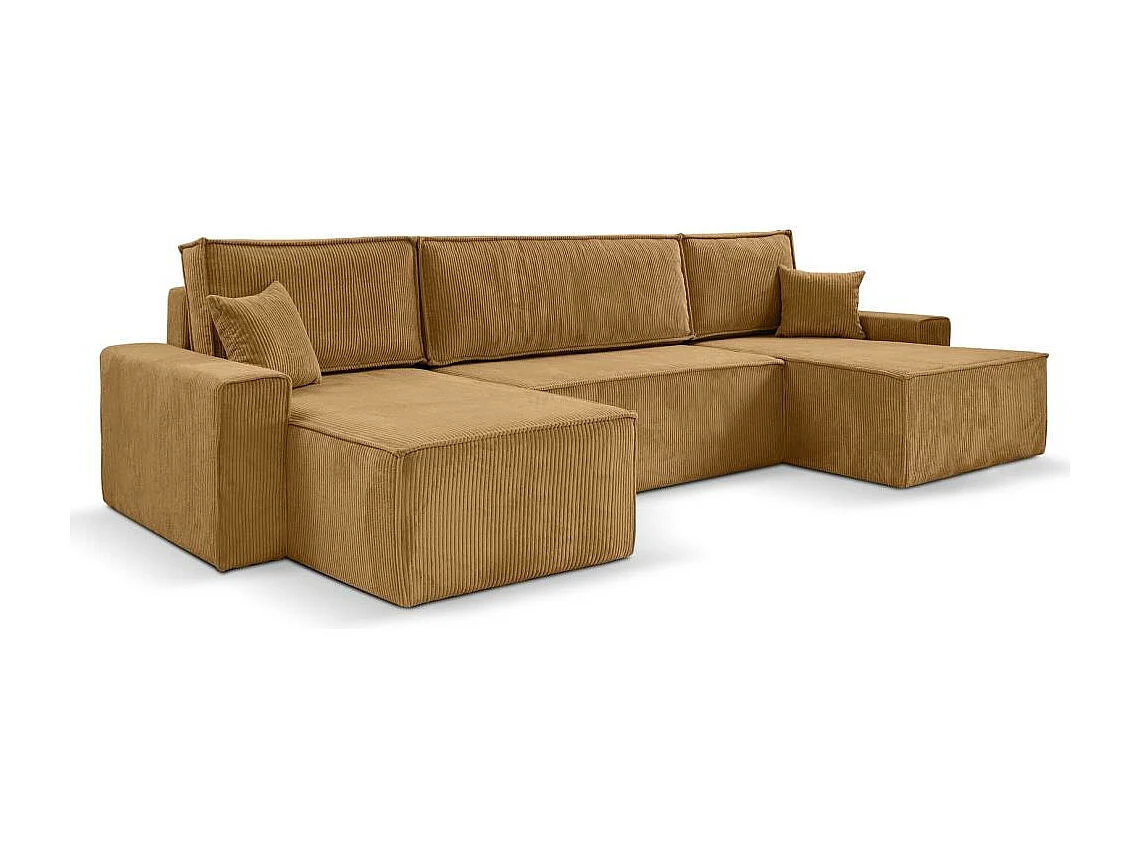 CANAPE Hektor U avec fonction sommeil jaune