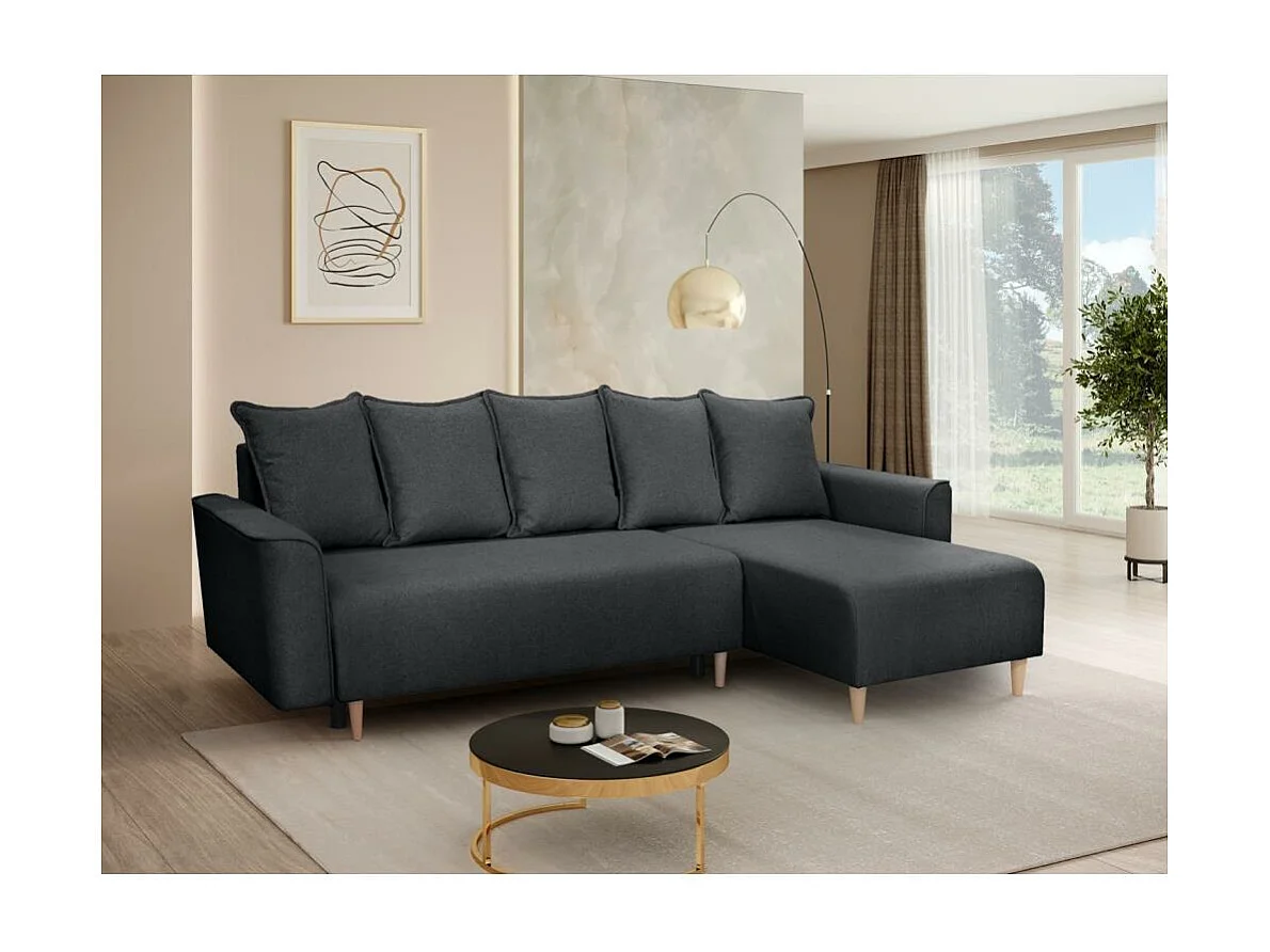 HOEKBANK Willow zwart