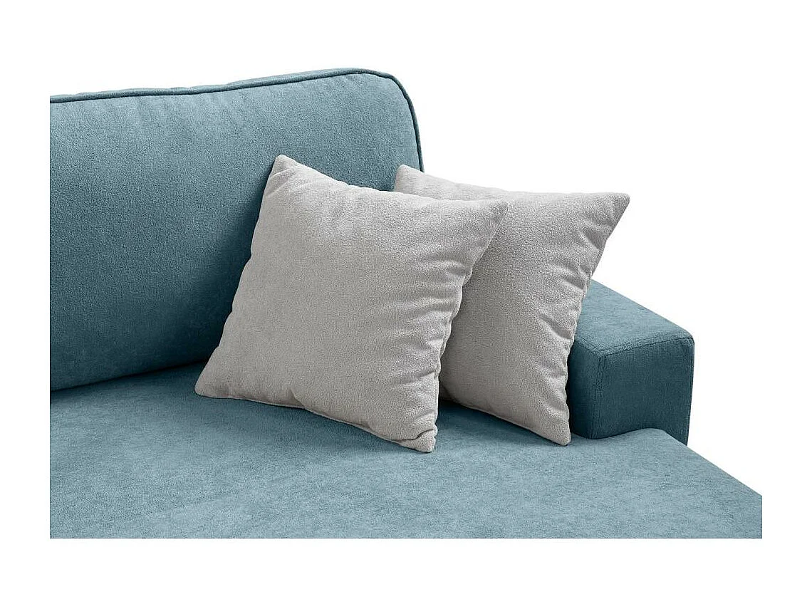 Hoekslaapbank Gavi blauw fluweel rechts