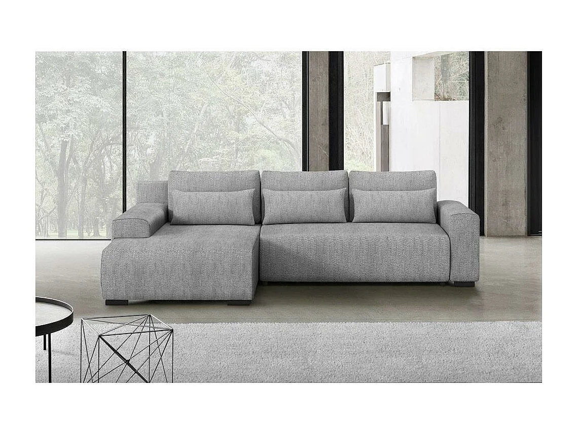 ECKSCHLAFSOFA Benny hellgrau links