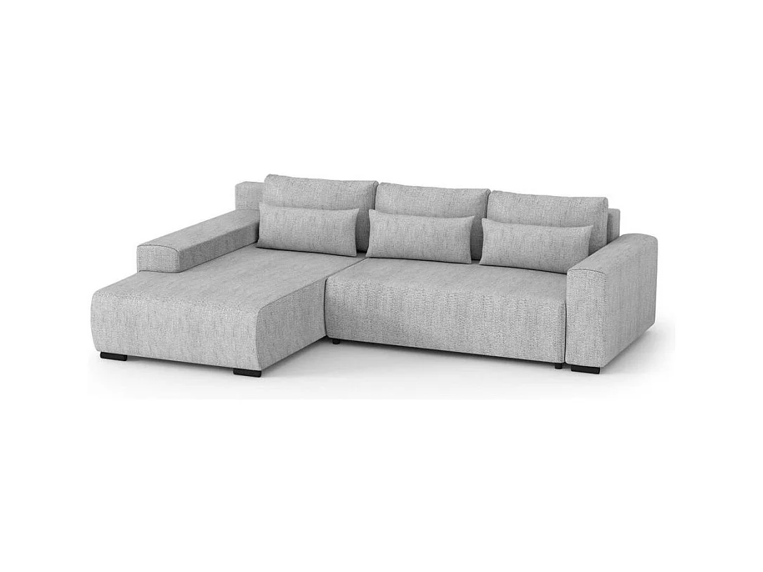 ECKSCHLAFSOFA Benny hellgrau links