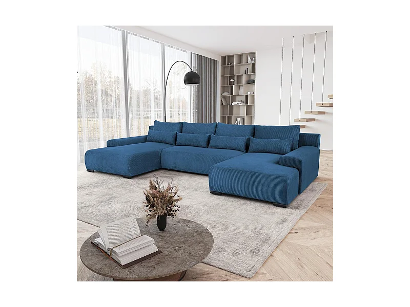 WOHNLANDSCHAFT Benny U dunkelblau