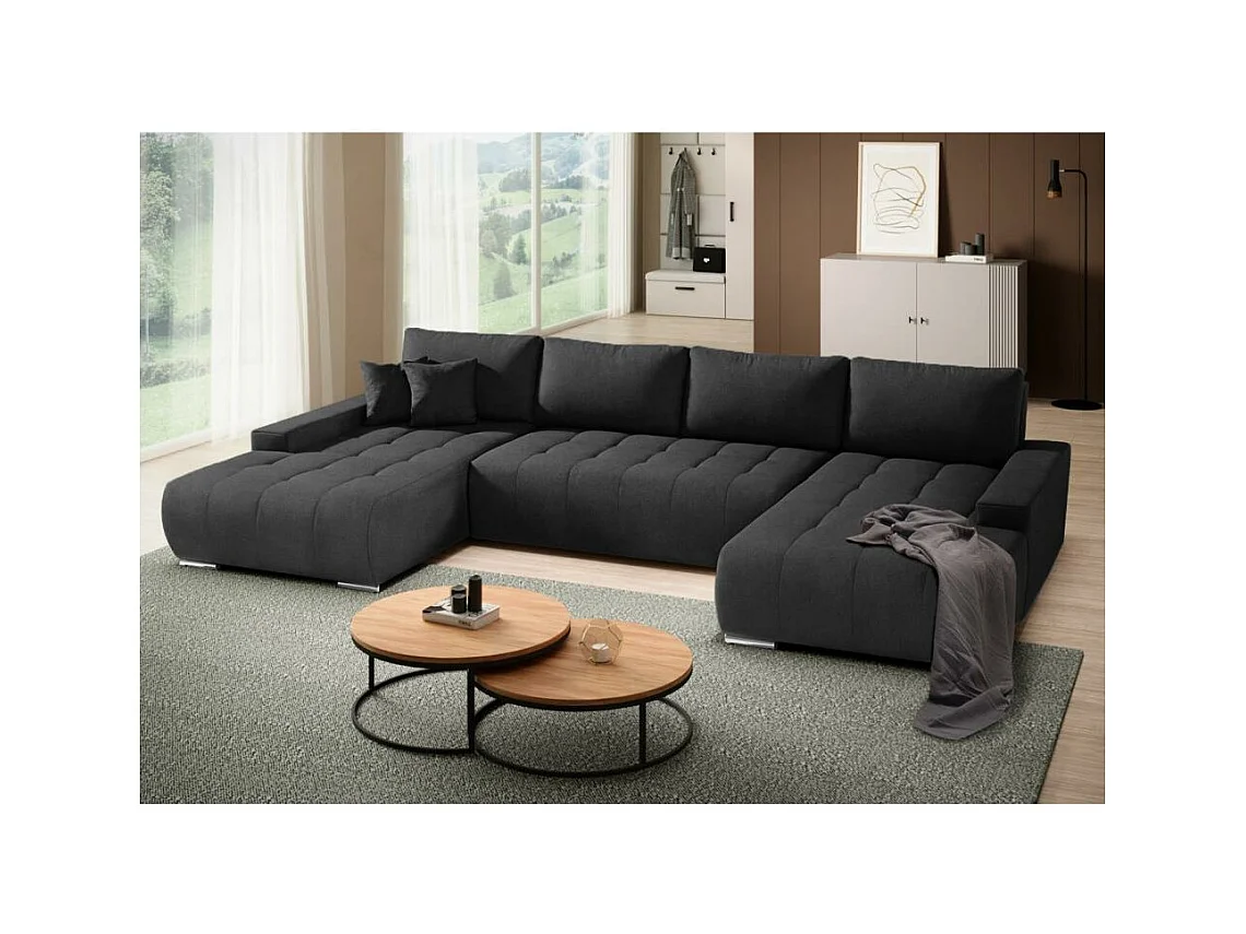 WOHNLANDSCHAFT Draco U schwarz