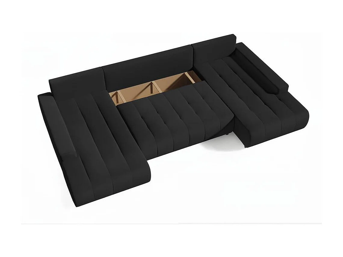 WOHNLANDSCHAFT Draco U schwarz