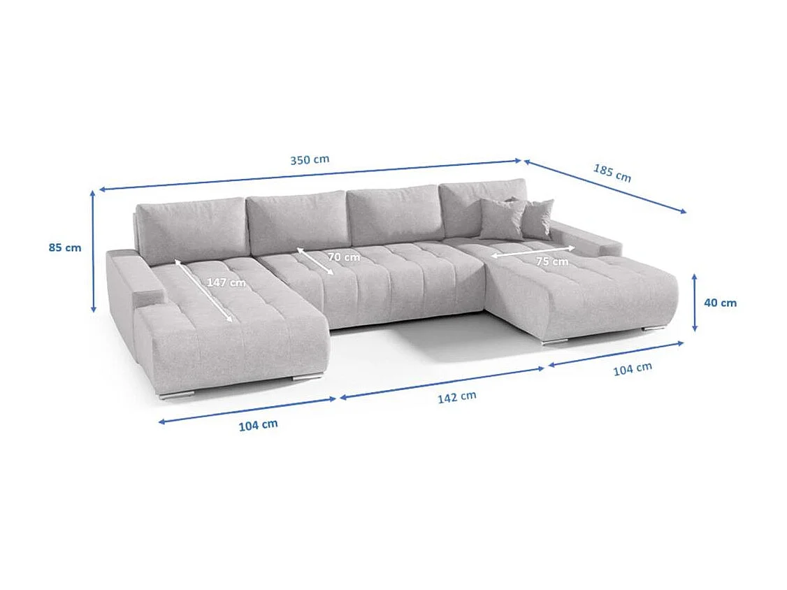 WOHNLANDSCHAFT Draco U schwarz