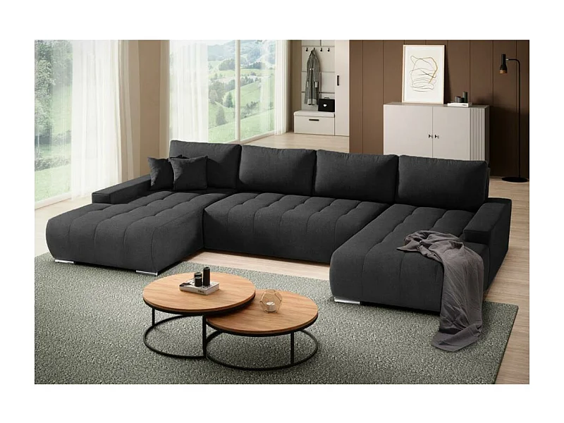 WOHNLANDSCHAFT Draco U schwarz