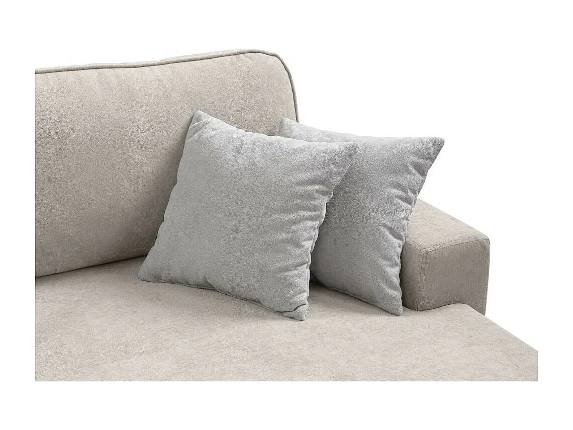 CANAPE AVEC FOIX Gavi beige velours gauche