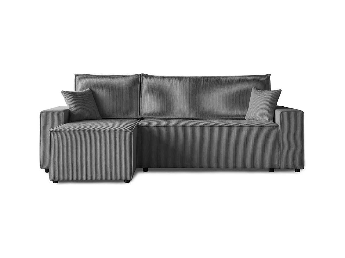 ECKSCHLAFSOFA mit Schlaffunktion Hektor grau