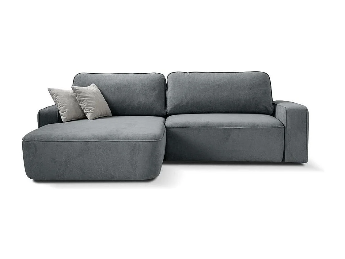 ECKSCHLAFSOFA Torre grau velours links