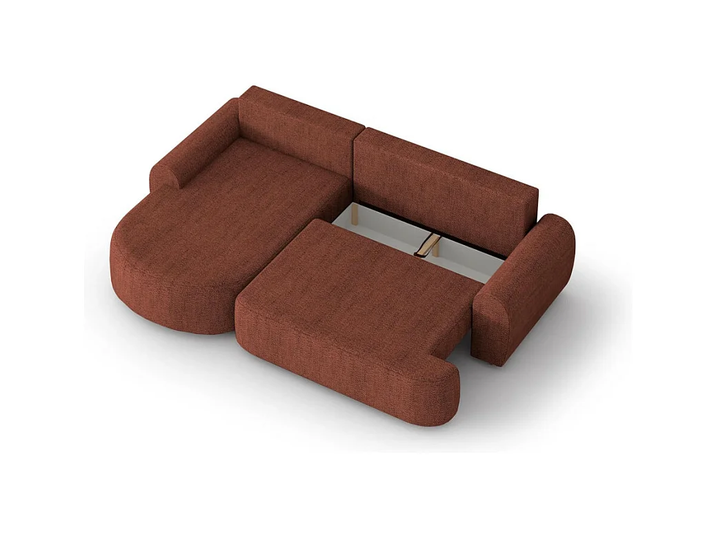 ECKSCHLAFSOFA Olivio  L Rot