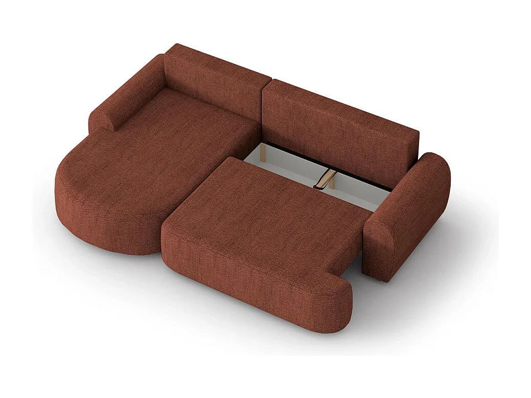 ECKSCHLAFSOFA Olivio  L Rot