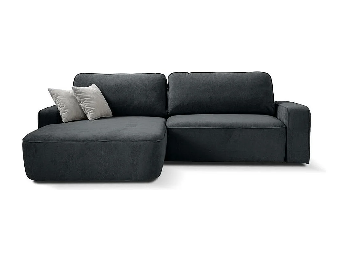 CANAPE Torre graphite velours gauche