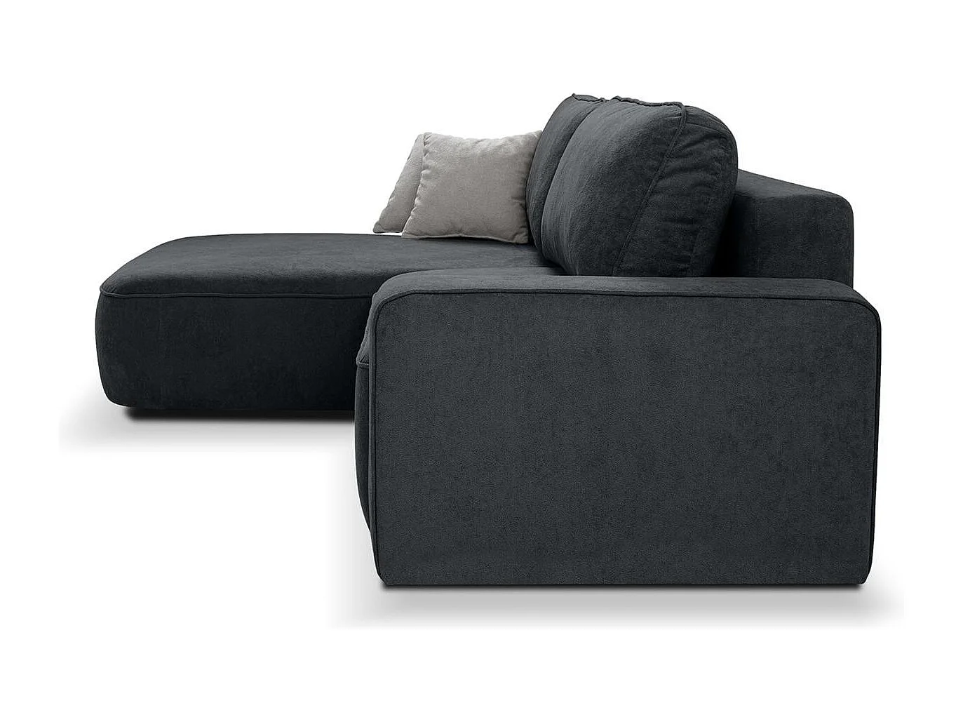 CANAPE Torre graphite velours gauche