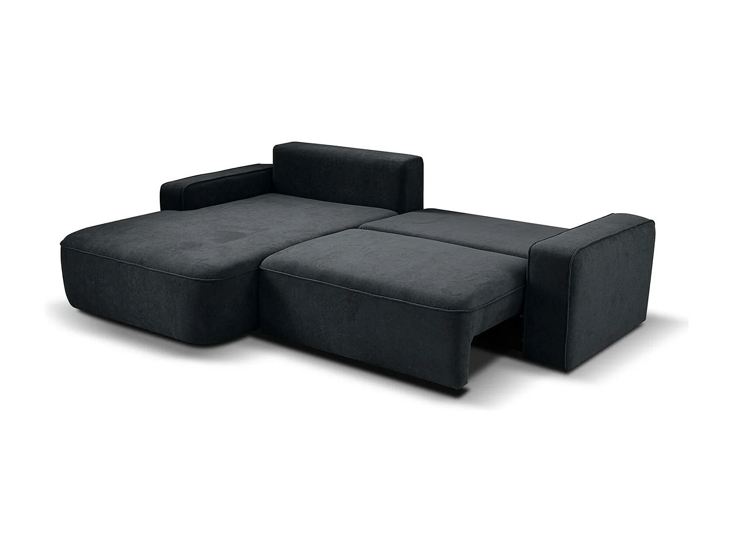 CANAPE Torre graphite velours gauche