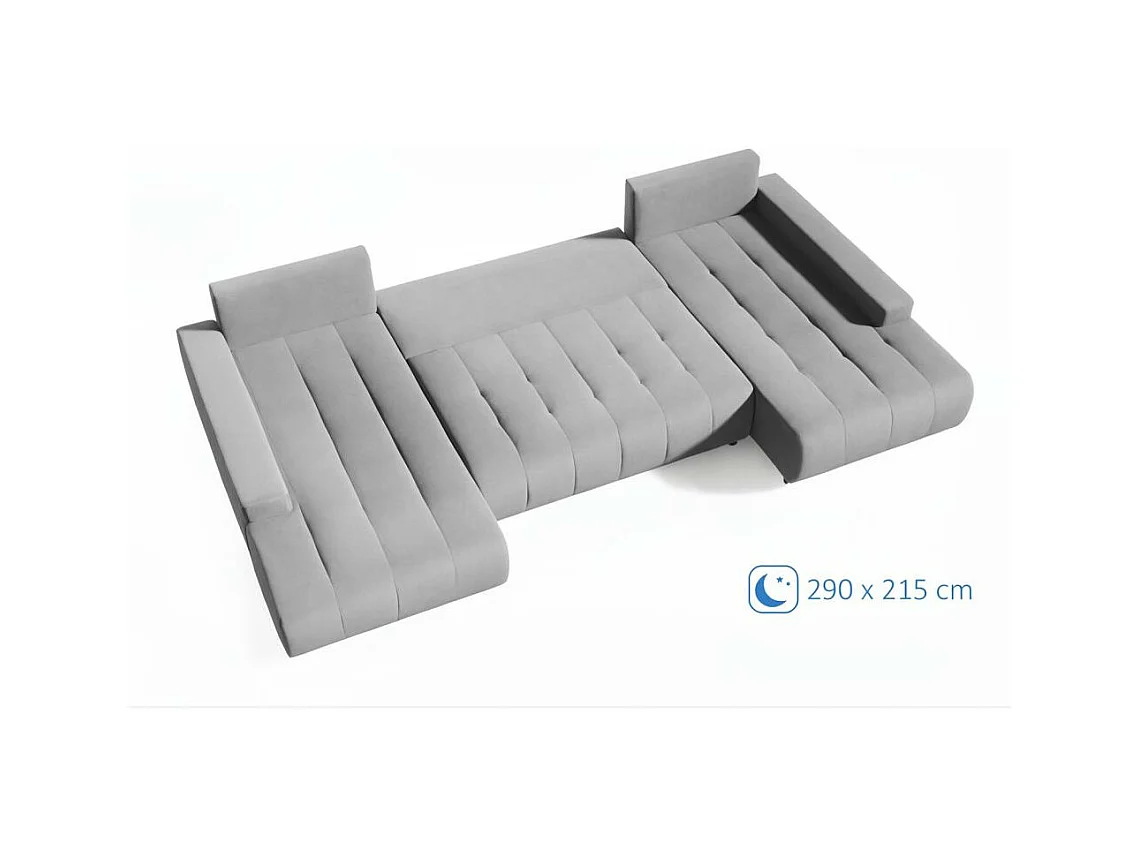 WOHNLANDSCHAFT Draco U hellgrau