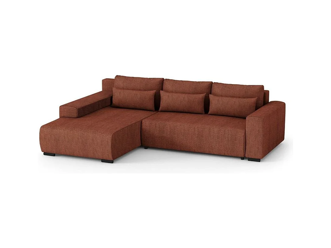 ECKSCHLAFSOFA Benny dunkelrot links