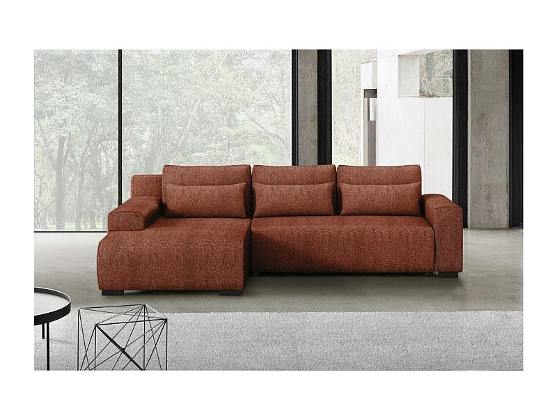 CANAPE Benny rouge foncé gauche