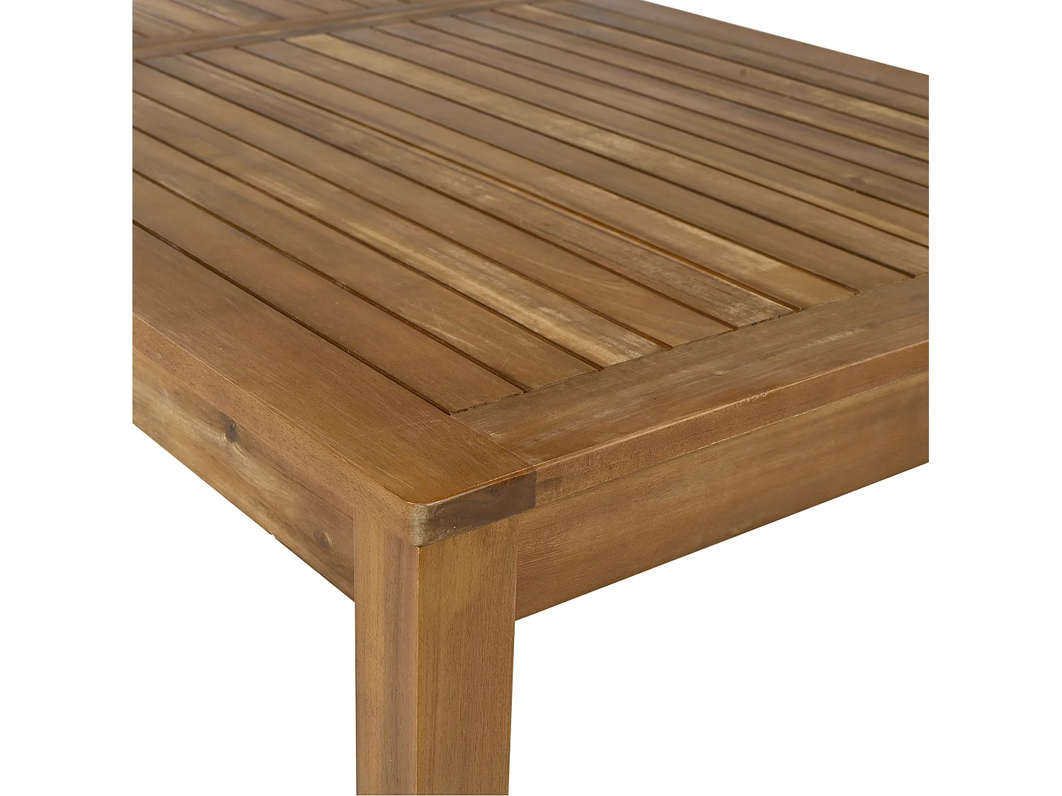 Ensemble de salle à manger de jardin pour 7 places, canapé, 2 canapés simples, 2 tabourets, table à manger, plateau en acacia, acier galvanisé, gris