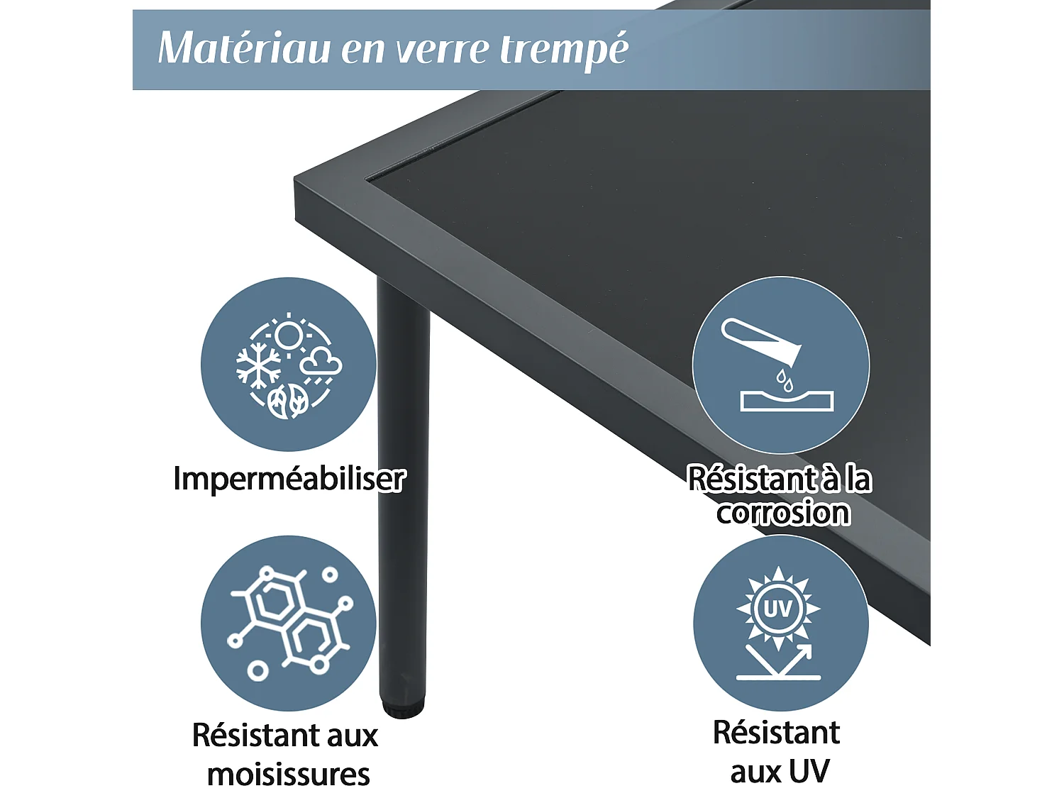 Salon de jardin, ensemble de meubles de jardin, 5 places, canapé, 2 fauteuils et table basse, extérieur, rotin PE tressé, acier galvanisé, gris