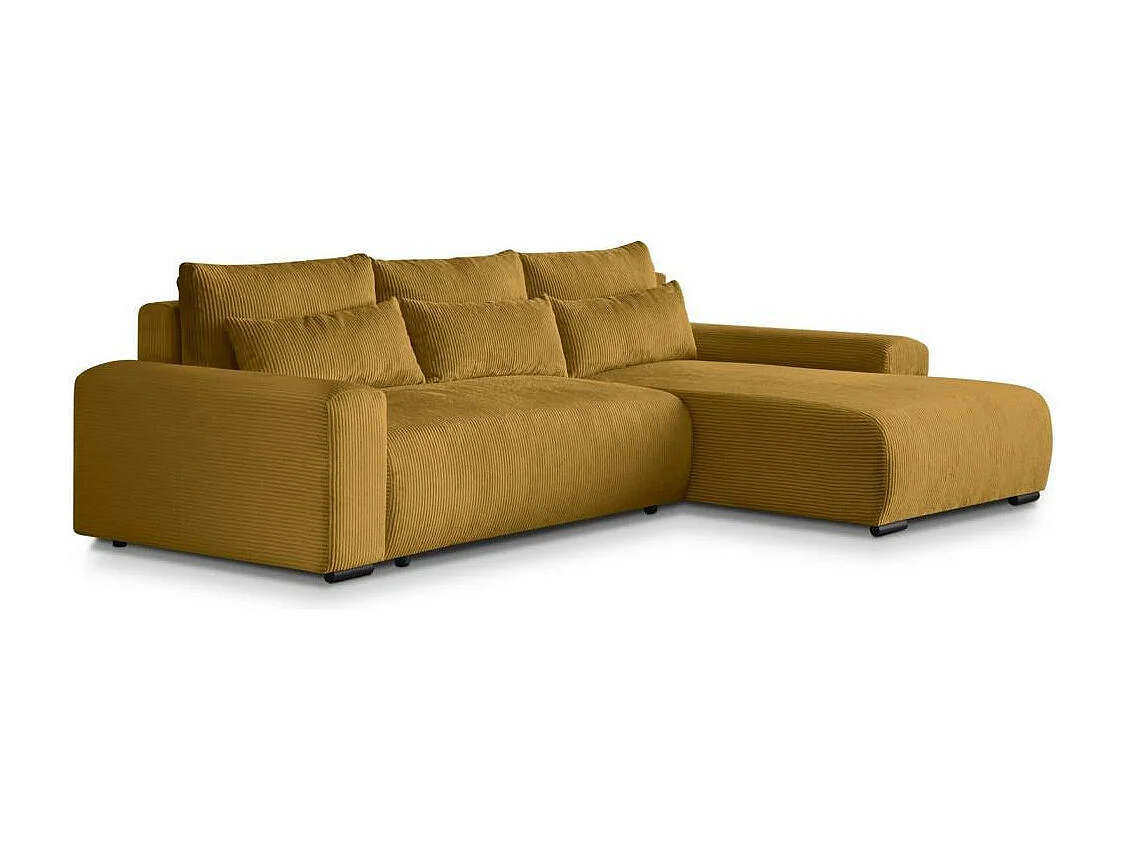 Hoekslaapbank Benny geel rechts