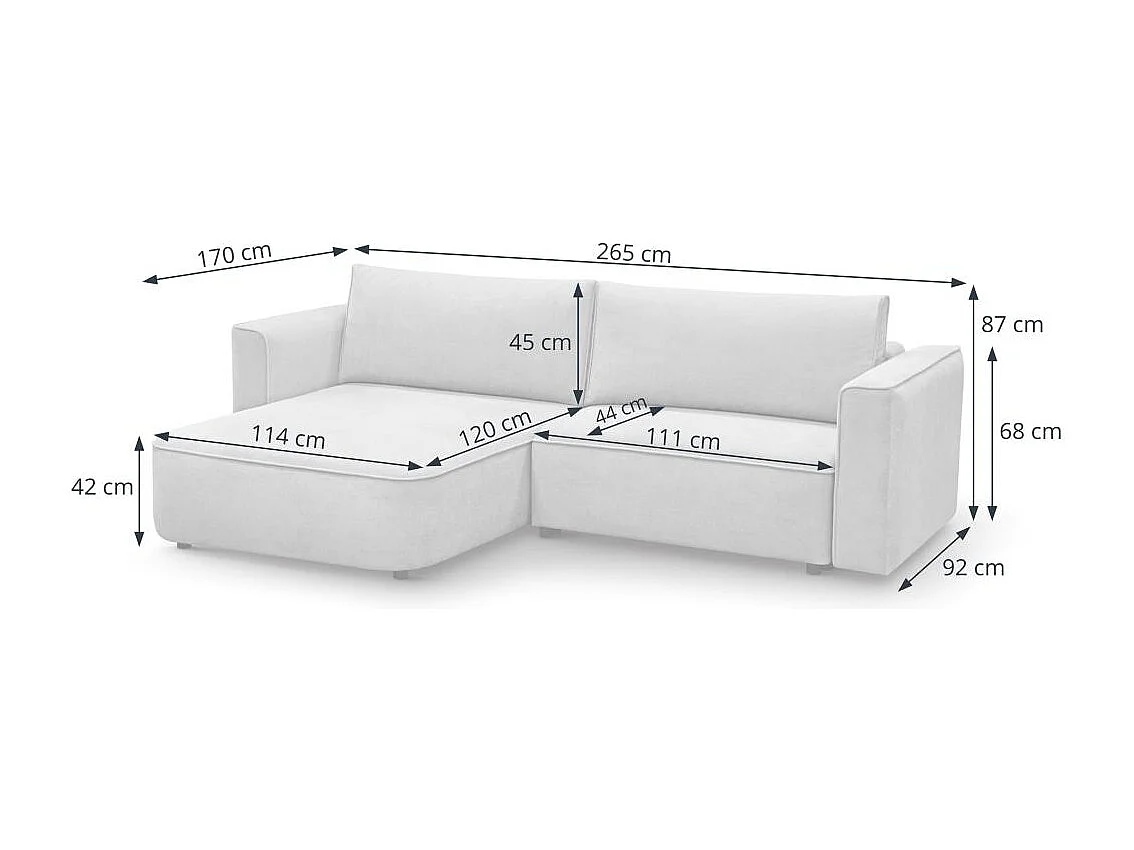 ECKSCHLAFSOFA Carlos beige