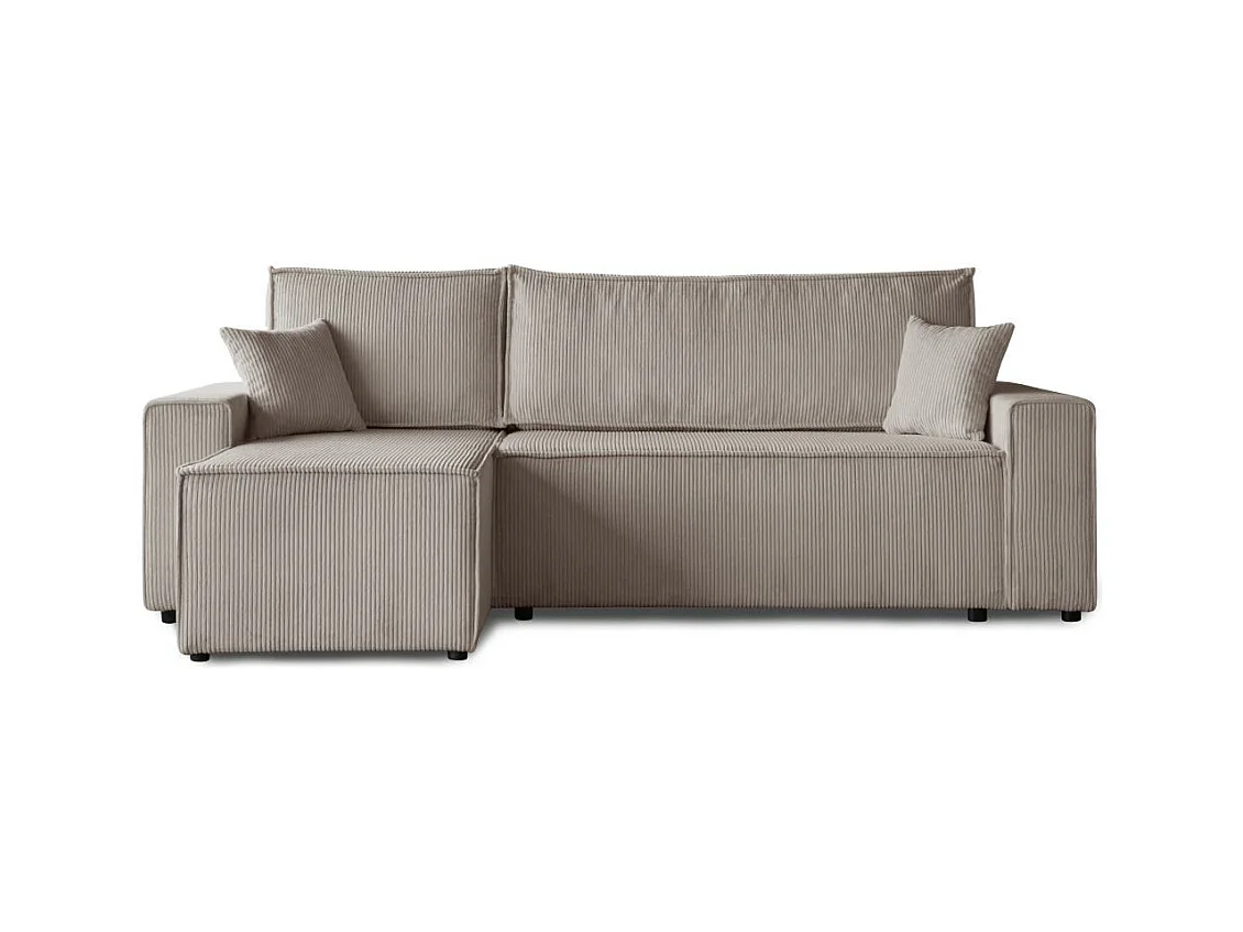 HOEKBANK met slaapfunctie Hektor cappuccino