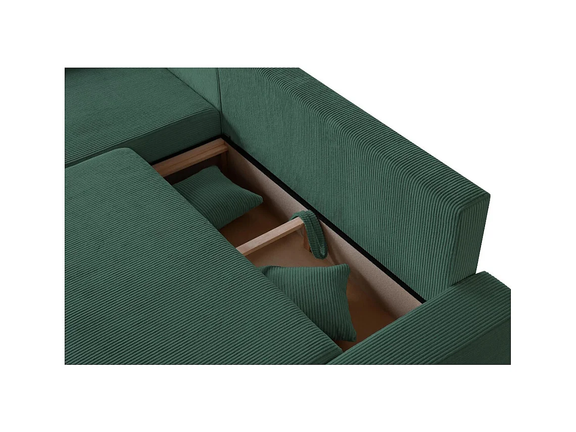 ECKSCHLAFSOFA Draco L Grün