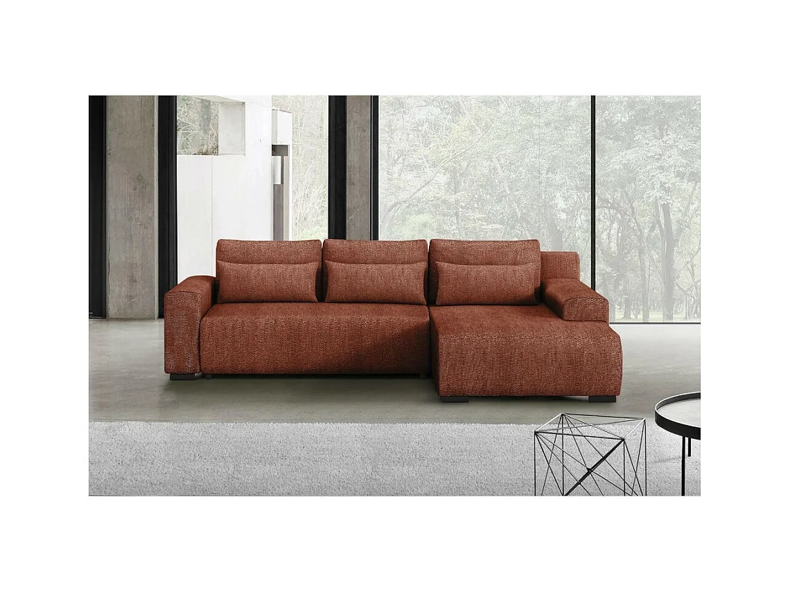 Hoekslaapbank Benny donkerrood rechts