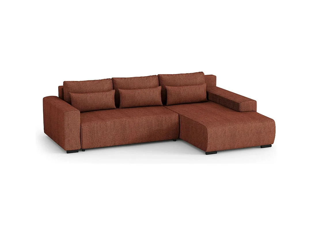 ECKSCHLAFSOFA Benny dunkelrot rechts