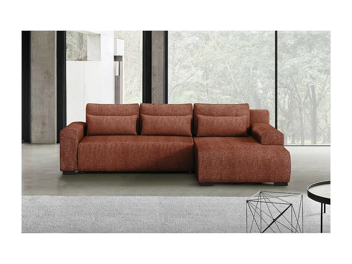 ECKSCHLAFSOFA Benny dunkelrot rechts