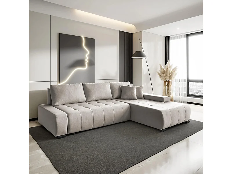 ECKSCHLAFSOFA Draco L Beige
