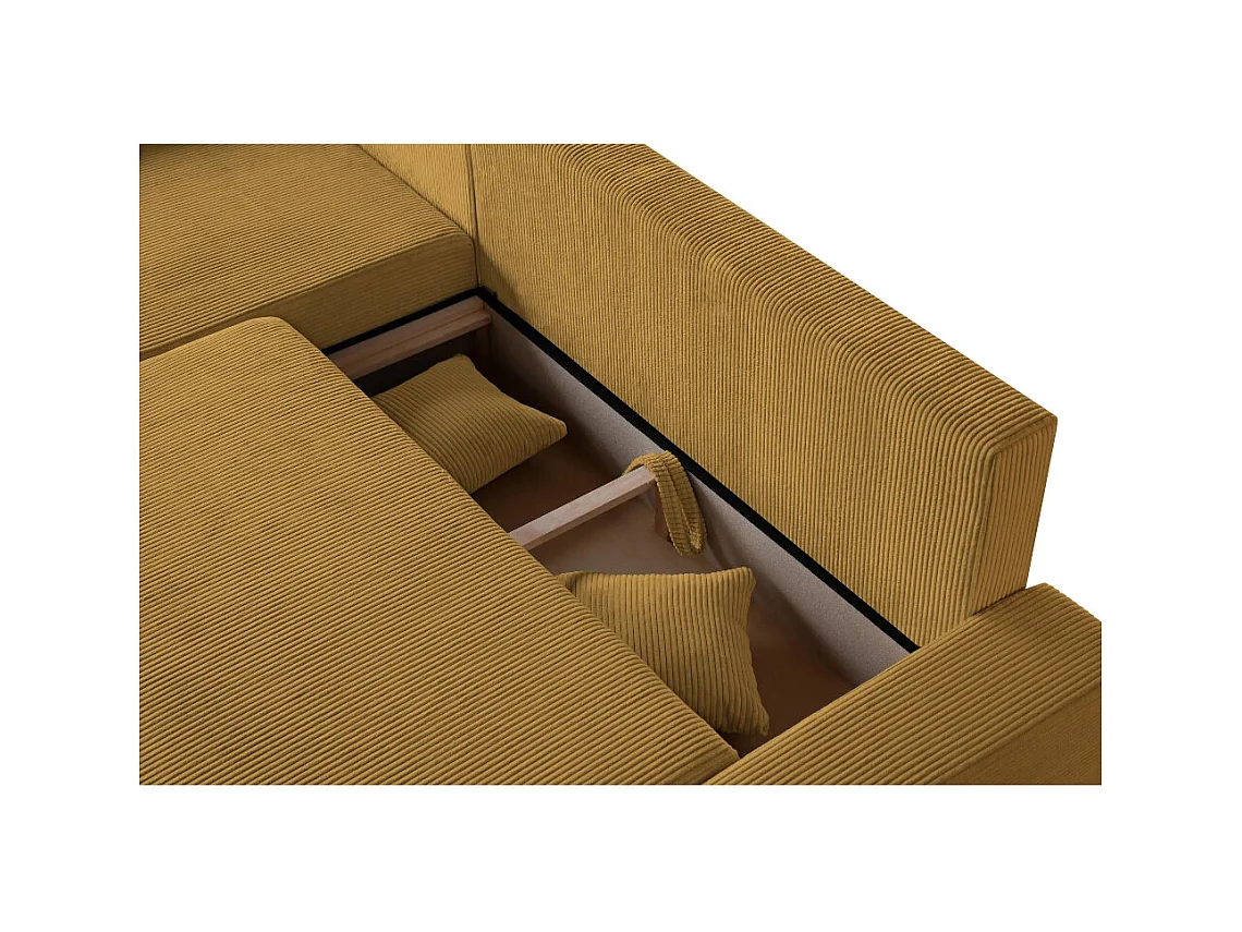 ECKSCHLAFSOFA Draco L Gelb