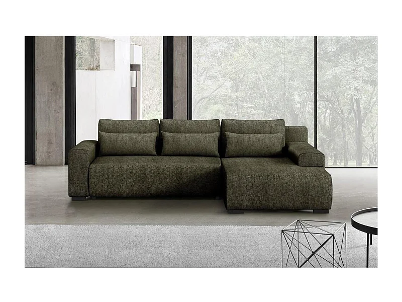 ECKSCHLAFSOFA Benny olivgrün rechts