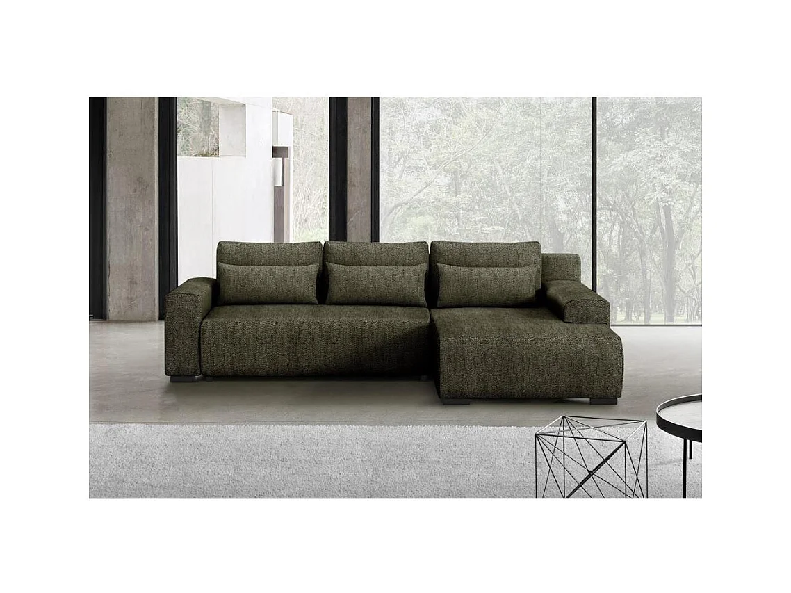 ECKSCHLAFSOFA Benny olivgrün rechts