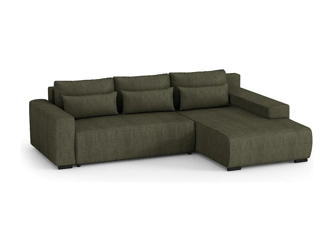 Hoekslaapbank Benny olijfgroen rechts
