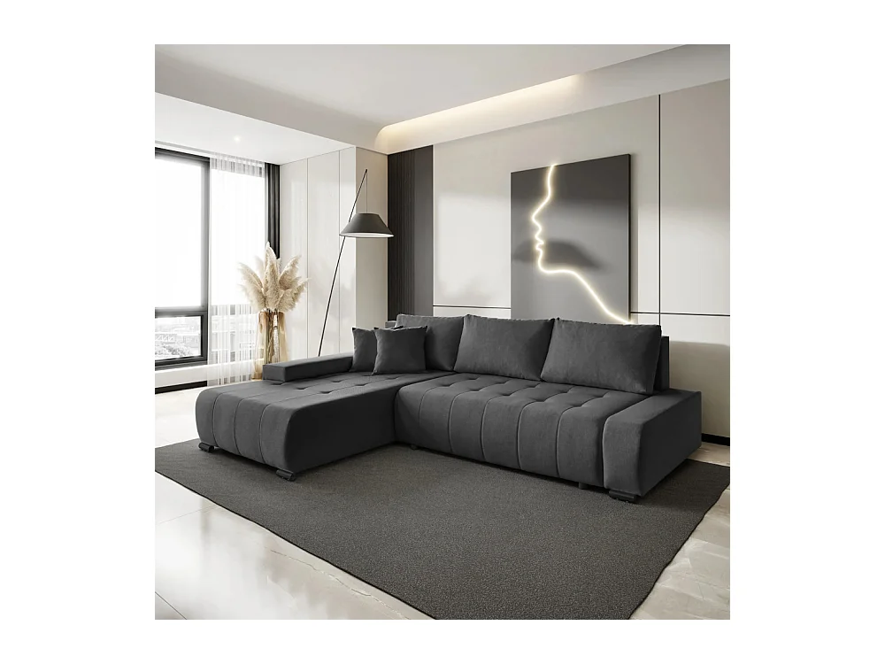 ECKSCHLAFSOFA Draco L Graphit