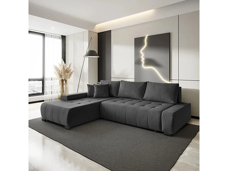 Canapé-lit Draco L Graphite