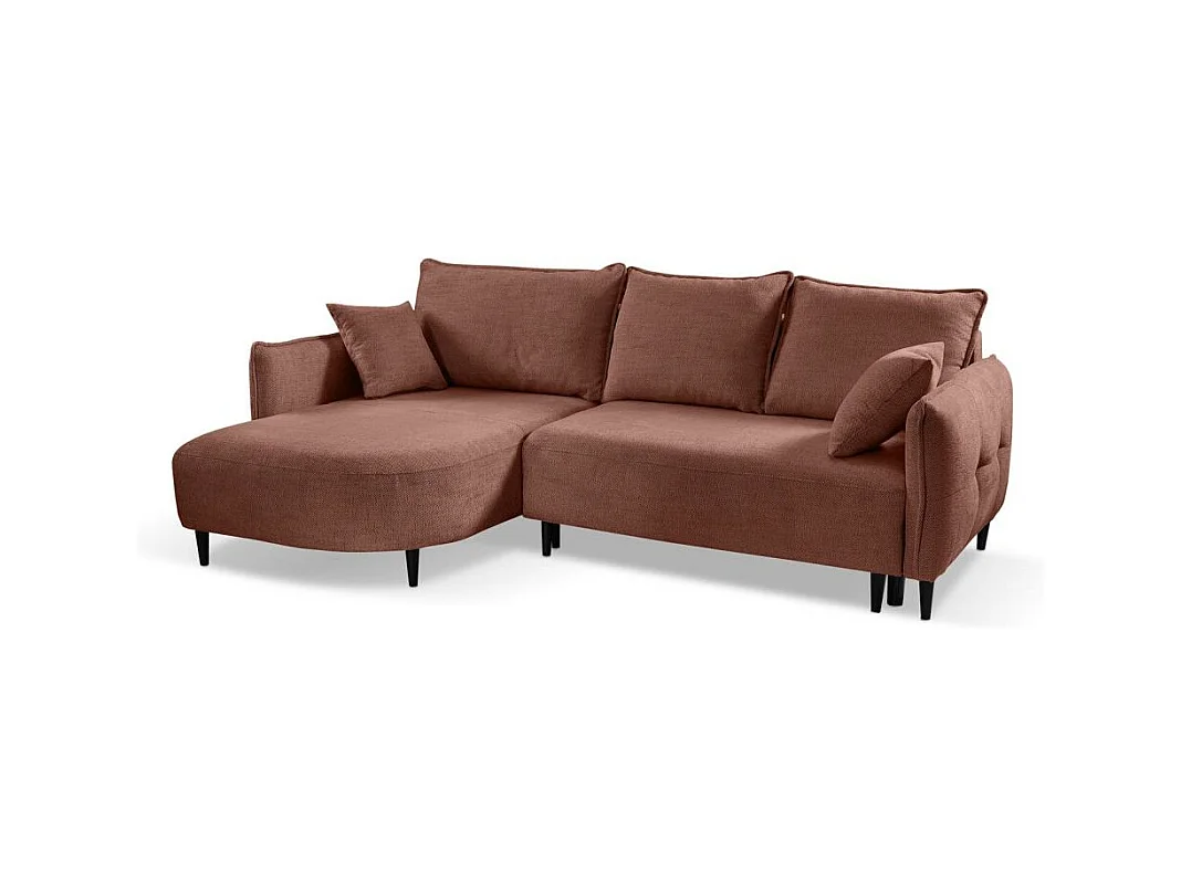 Hoekslaapbank Sycylia links rood