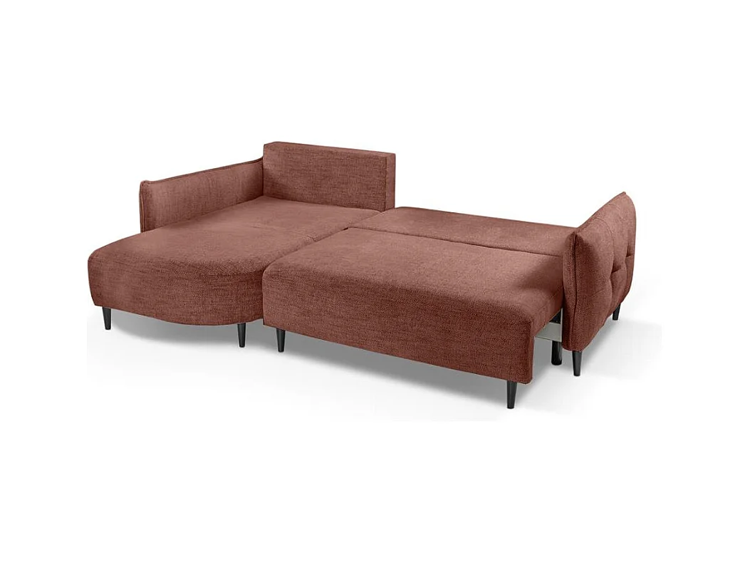 Hoekslaapbank Sycylia links rood