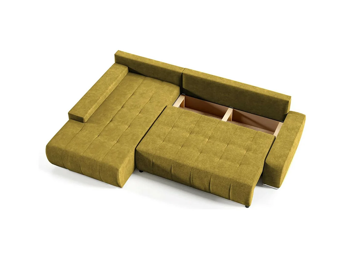 ECKSCHLAFSOFA Draco L Gelb