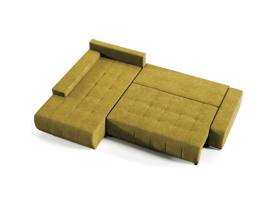 ECKSCHLAFSOFA Draco L Gelb