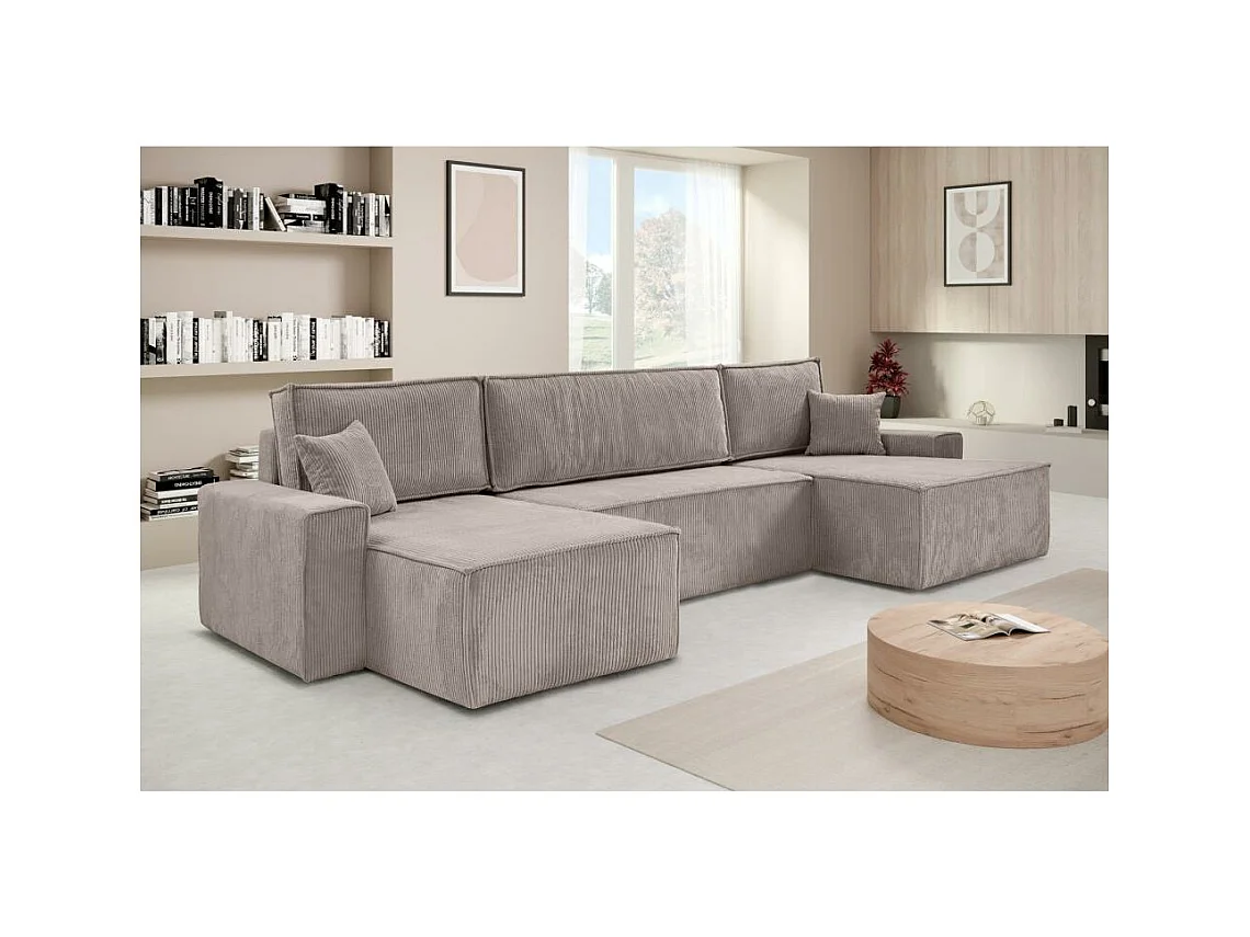 WOONLANDSCHAP Hektor U met slaapfunctie cappuccino