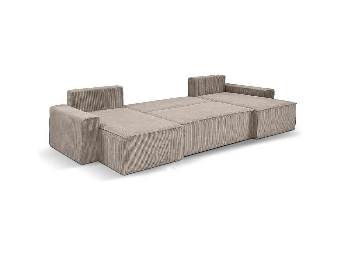 WOONLANDSCHAP Hektor U met slaapfunctie cappuccino