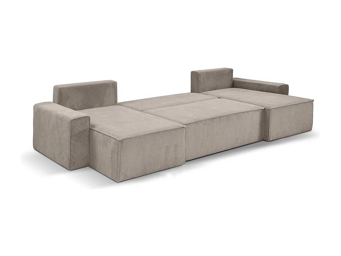 WOONLANDSCHAP Hektor U met slaapfunctie cappuccino